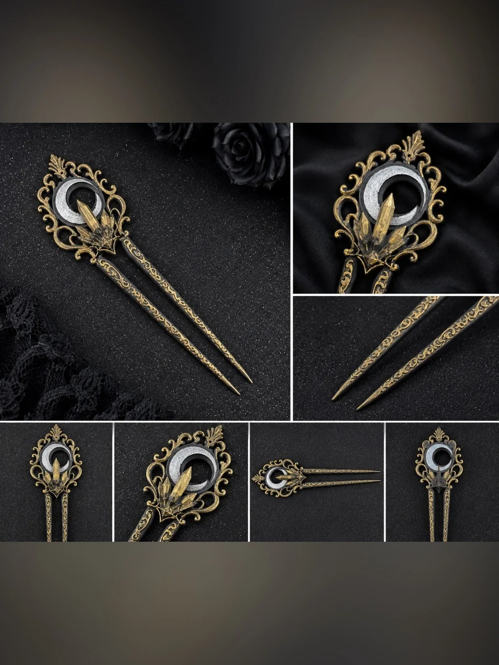 Moon Crystal Hair Fork